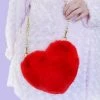 My Violet New Arrivals Fluffy Little Heart Cross Body Bag