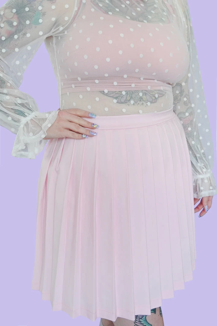 My Violet MV Originals Polly Pink Pleated Skirt - (Size Small & X-Small Left!) FINAL SALE