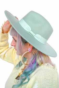 My Violet New Arrivals Seafoam Hard Brim Hat
