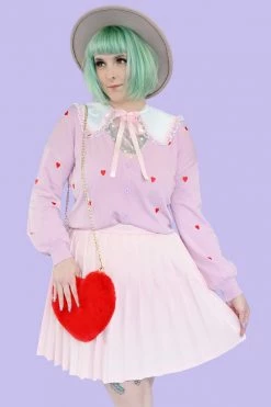 My Violet MV Originals Polly Pink Pleated Skirt - (Size Small & X-Small Left!) FINAL SALE