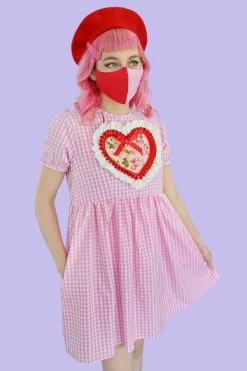 My Violet Dear Valentine Smock Dress - WITH POCKETS! MV Originals
