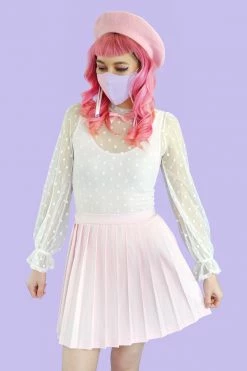 My Violet MV Originals Polly Pink Pleated Skirt - (Size Small & X-Small Left!) FINAL SALE