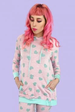 My Violet Mint To Be Long Hoodie