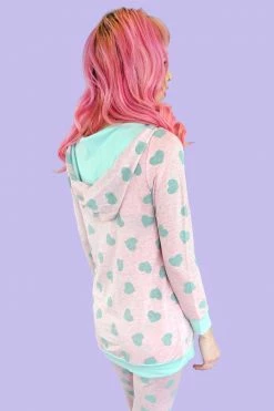 My Violet Mint To Be Long Hoodie
