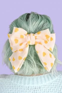My Violet Lovestruck Oversized Hair Bow - Yellow New Arrivals