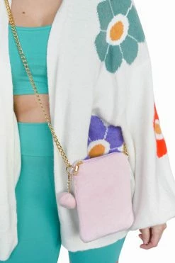 My Violet Plush Crossbody Pouch