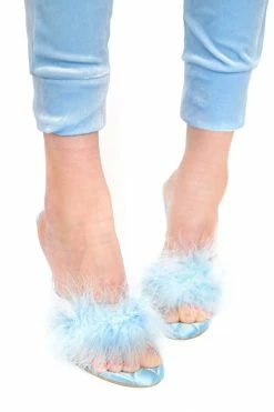 My Violet Powder Puff Pyramid Heels