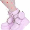 My Violet Candy Stash Platform Boots - Pink New Arrivals