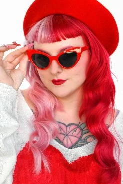 My Violet Red Hot Cat Eye Sunglasses New Arrivals