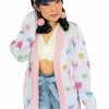 My Violet Candy Hearts Cardigan