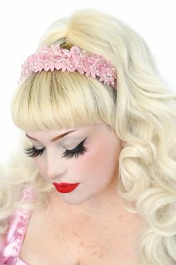 My Violet Crystal Blossom Headband