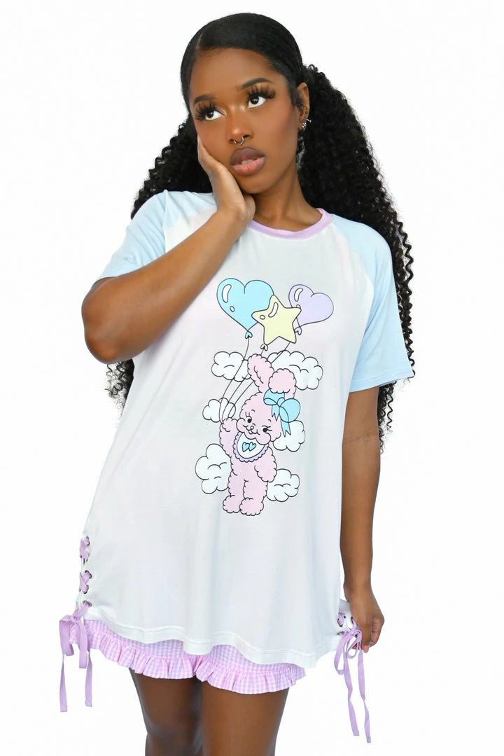 My Violet X Milky Sippy Cup MilkySippyCup Balloon Bunny Tshirt MV Originals