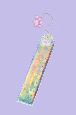 My Violet Paw Print Bookmark Ruler