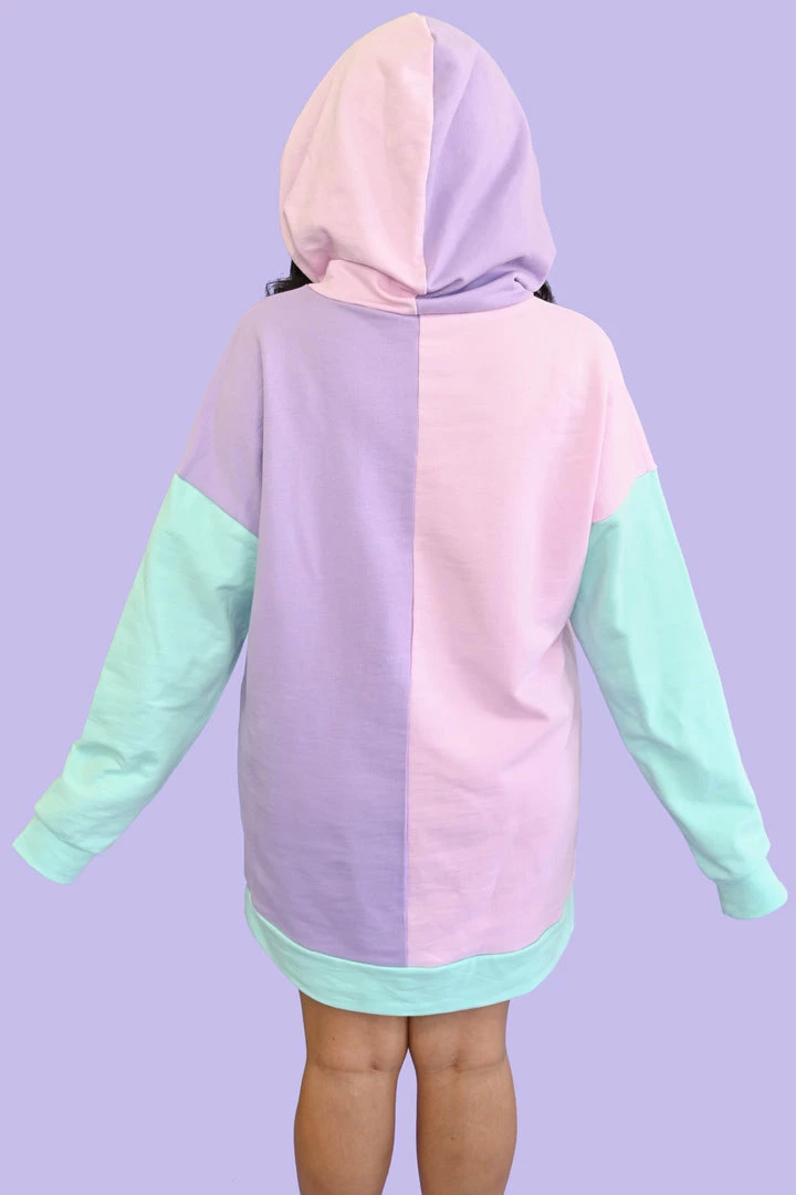 My Violet Jellybean Oversized Longline Hoodie