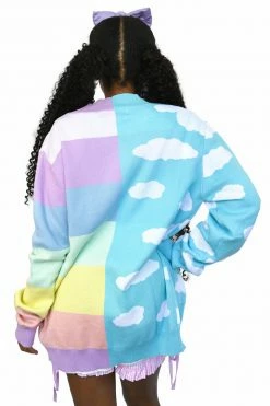 My Violet MV Originals Rainbow Skies Split Cardigan