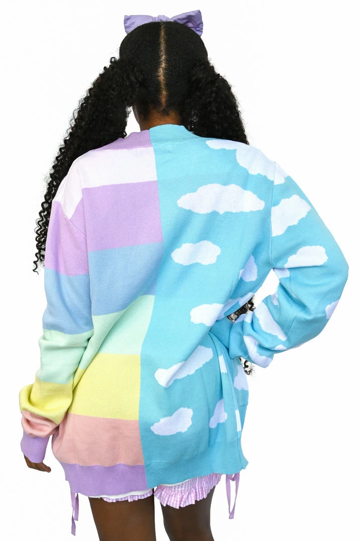 My Violet MV Originals Rainbow Skies Split Cardigan