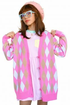 My Violet SAMPLE Ice Cream Shop Cardigan Sweater O/S