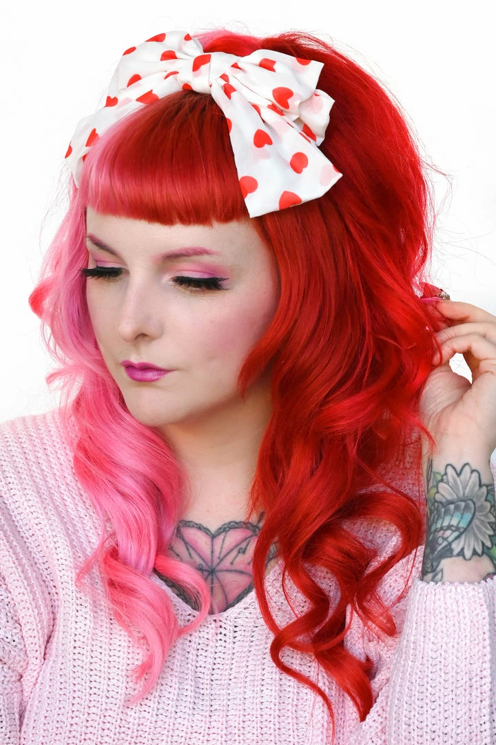 My Violet Lovestruck Oversized Hair Bow - White New Arrivals