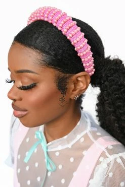 My Violet New Arrivals Pink Pearl Headband