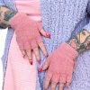 My Violet New Arrivals Fuzzy Mittens - Pink