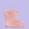My Violet New Arrivals Rose Gold Teddy Boots - FINAL SALE