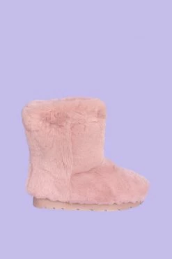 My Violet New Arrivals Rose Gold Teddy Boots - FINAL SALE