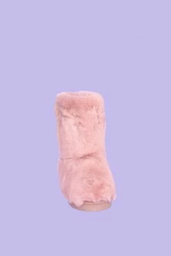 My Violet New Arrivals Rose Gold Teddy Boots - FINAL SALE