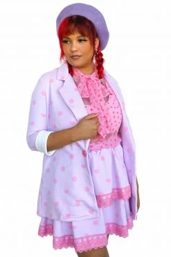 My Violet IMPERFECT SAMPLES Heather Hearts And Dots Blazer - FINAL SALE