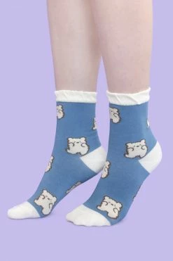 My Violet Blue Bear Socks New Arrivals