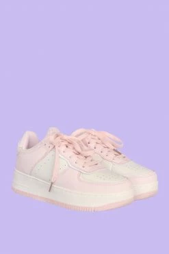 BERNESS Pink And White Sneakers - Sizes 5/6 Left!