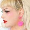 My Violet Sugar Puff Earrings - Pink Flamingo