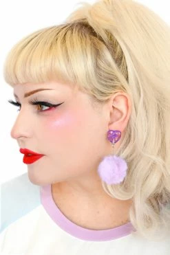 My Violet Sugar Puff Earrings - Soft Lilac New Arrivals