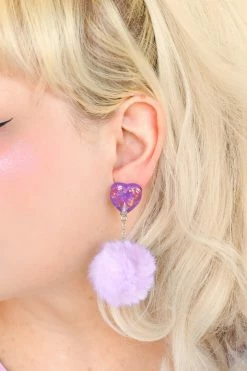 My Violet Sugar Puff Earrings - Soft Lilac New Arrivals
