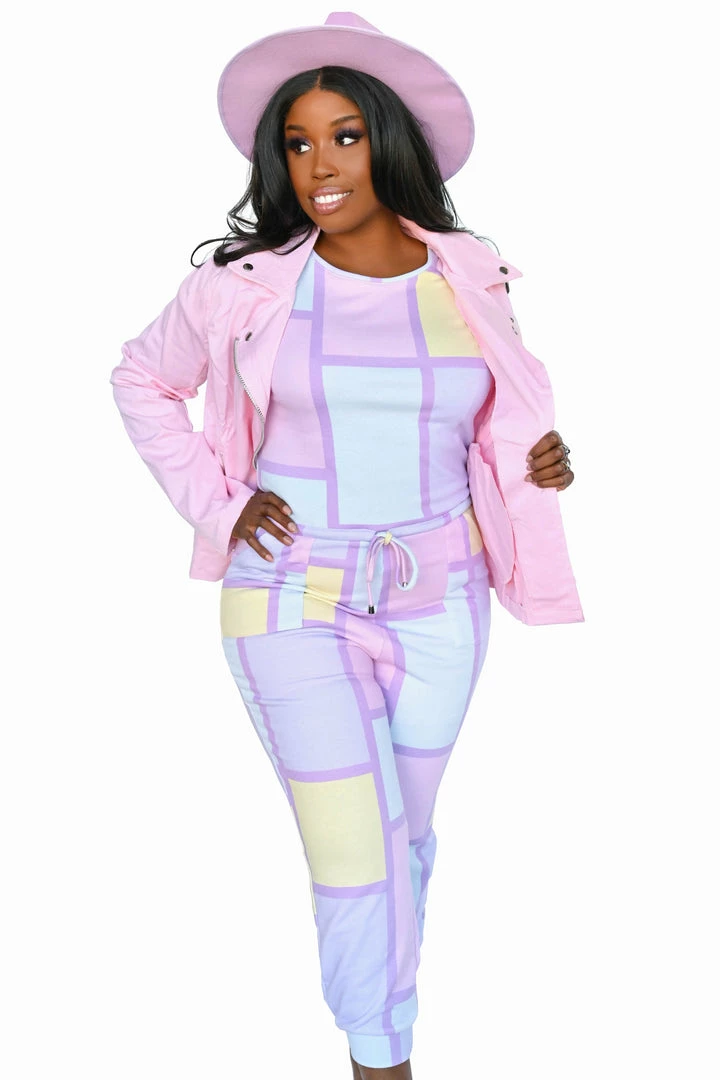 My Violet MV Originals IMPERFECT PIECES Miami Colorblock Jumpsuit - FINAL SALE