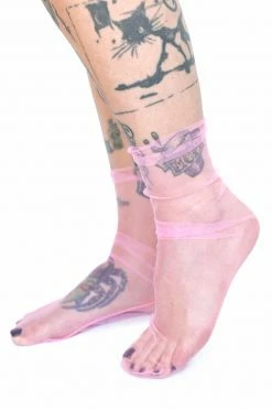 My Violet Mesh Socks - Pink New Arrivals