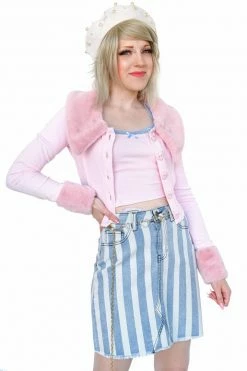 My Violet Soda Fountain Stripe Skirt