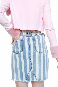 My Violet Soda Fountain Stripe Skirt