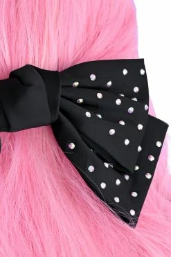 My Violet Sparkle Oversized Bow - Black New Arrivals