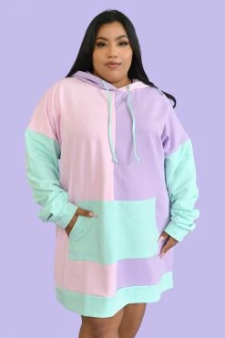 My Violet Jellybean Oversized Longline Hoodie