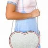 My Violet Glitter Sweet Heart Bag New Arrivals