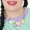 My Violet New Arrivals Pastel Cluster Heart Necklace