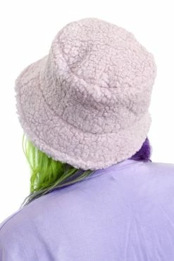 My Violet Fuzzy Bucket Hat New Arrivals