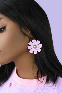 My Violet Flower Child Earrings New Arrivals