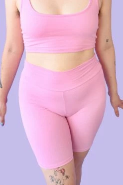 My Violet MV Originals Barbie Biker Shorts- Pink