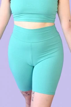 My Violet Barbie Biker Shorts- Teal