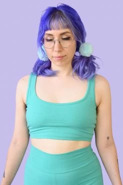 My Violet Barbie Crop Top - Teal