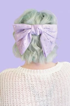 My Violet New Arrivals Sparkle Oversized Bow - Lavender
