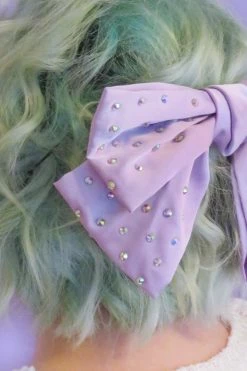 My Violet New Arrivals Sparkle Oversized Bow - Lavender