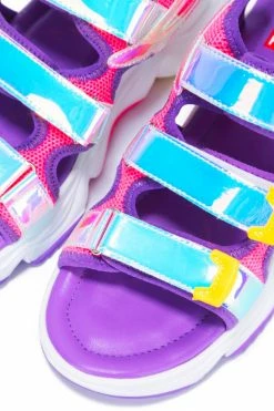 Cape Robbin Hologram Chunky Sandals New Arrivals