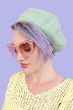My Violet New Arrivals French Dreams Beret - Mint